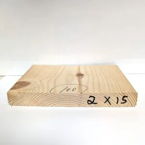 עץ אורן מוקצע 2×15 אורך 4.5 מ'