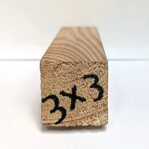 עץ אורן מוקצע 3×3 אורך 2.4 מ'